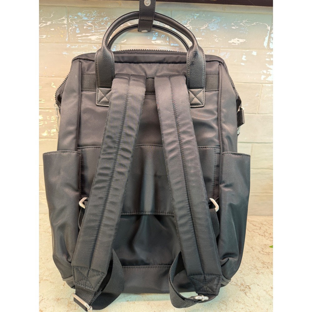 Baggallini Soho Backpack Black Water-Repellent Laptop Bag Travel 15" NWT - Picture 2 of 6